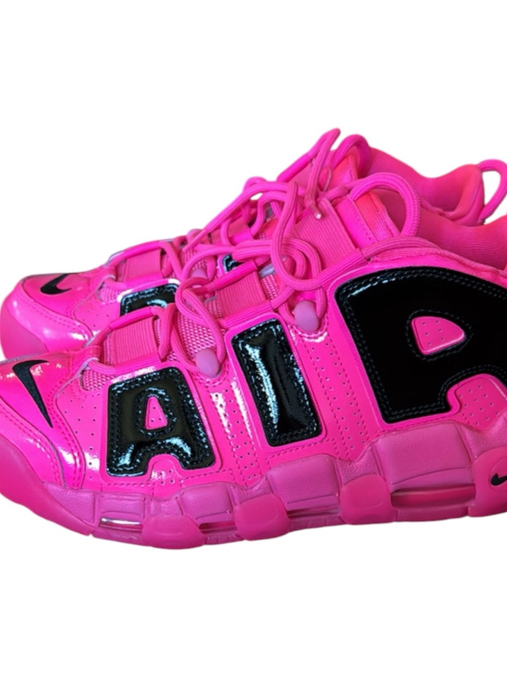 Nike Kids' Pink and Black Bold Lettering Sneakers